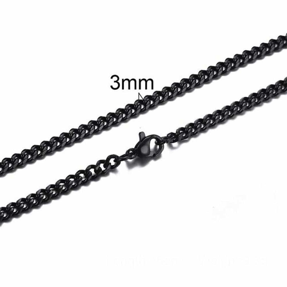 Men's Ball Chain Link Stainless Steel Necklace