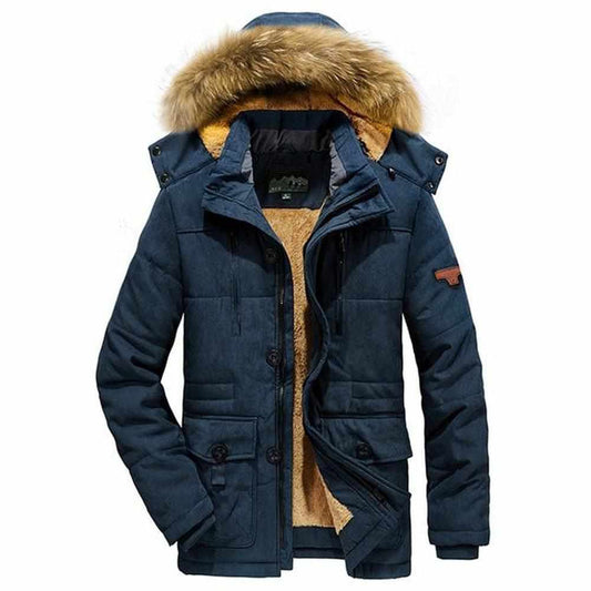 Night Madrid Hybrid Voyager Hooded Parka